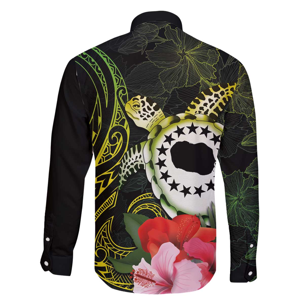 Kia Orana Cook Islands Family Matching Puletasi and Hawaiian Shirt Turtle and Hibiscus Polynesian Pattern LT03 - Polynesian Pride