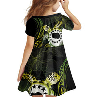 Kia Orana Cook Islands Family Matching Summer Maxi Dress and Hawaiian Shirt Turtle and Hibiscus Polynesian Pattern LT03 - Polynesian Pride