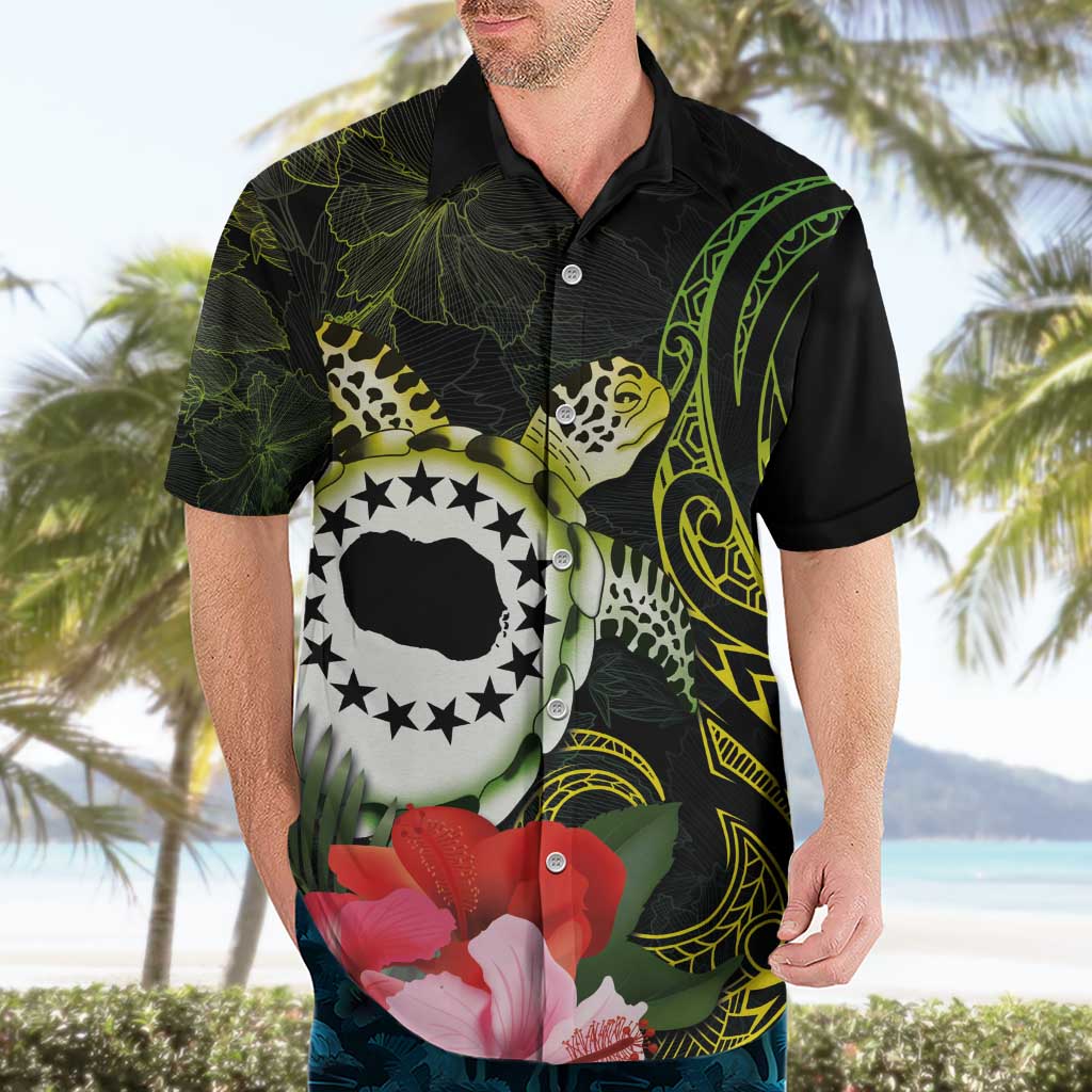 Kia Orana Cook Islands Hawaiian Shirt Turtle and Hibiscus Polynesian Pattern LT03 - Polynesian Pride