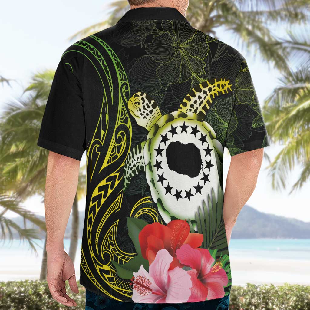Kia Orana Cook Islands Hawaiian Shirt Turtle and Hibiscus Polynesian Pattern LT03 - Polynesian Pride