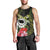 Kia Orana Cook Islands Men Tank Top Turtle and Hibiscus Polynesian Pattern