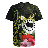 Kia Orana Cook Islands Rugby Jersey Turtle and Hibiscus Polynesian Pattern