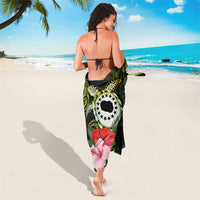 Kia Orana Cook Islands Sarong Turtle and Hibiscus Polynesian Pattern