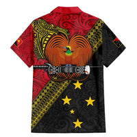Papua new Guinea Goroka Show Family Matching Mermaid Dress and Hawaiian Shirt Bird-of-paradise and Melanesian Tattoo Pattern