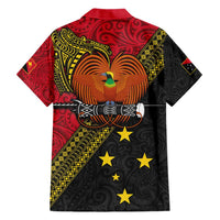 Papua new Guinea Goroka Show Hawaiian Shirt Bird-of-paradise and Melanesian Tattoo Pattern