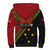 Papua new Guinea Goroka Show Sherpa Hoodie Bird-of-paradise and Melanesian Tattoo Pattern