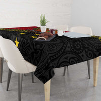 Papua new Guinea Goroka Show Tablecloth Bird-of-paradise and Melanesian Tattoo Pattern