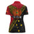 Papua new Guinea Goroka Show Women Polo Shirt Bird-of-paradise and Melanesian Tattoo Pattern