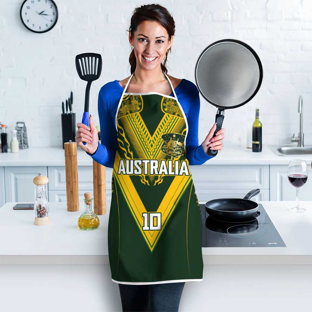 Australia Rugby Custom Apron Aboriginal Art Sporty Style - Polynesian Pride