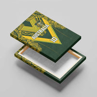 Australia Rugby Custom Canvas Wall Art Aboriginal Art Sporty Style - Polynesian Pride