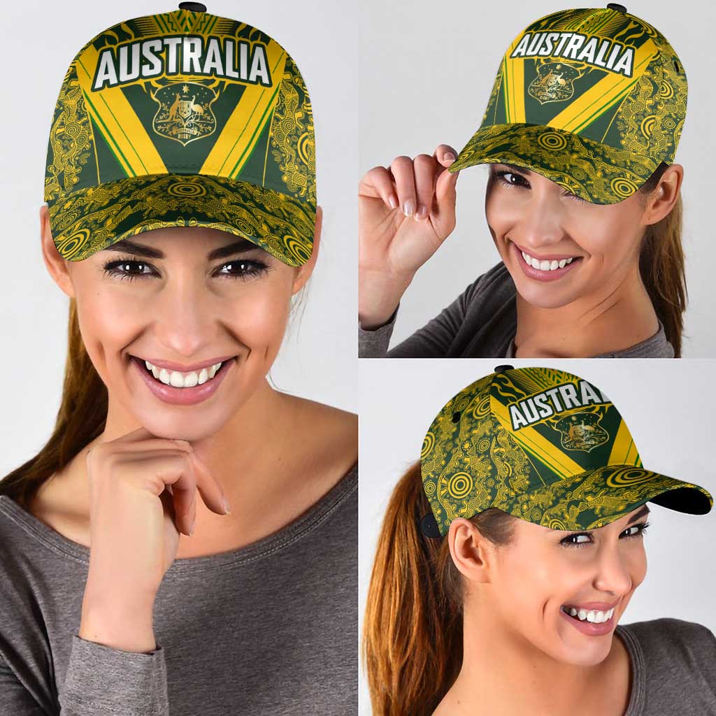 Australia Rugby Classic Cap Aboriginal Art Sporty Style - Polynesian Pride