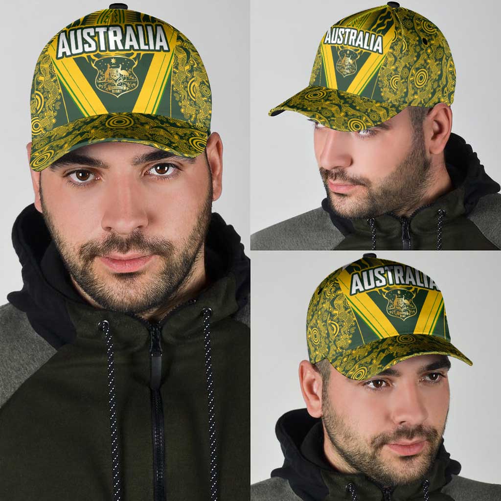 Australia Rugby Classic Cap Aboriginal Art Sporty Style - Polynesian Pride