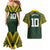 Australia Rugby Custom Couples Matching Mermaid Dress and Hawaiian Shirt Aboriginal Art Sporty Style - Polynesian Pride
