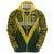 Australia Rugby Custom Hoodie Aboriginal Art Sporty Style - Polynesian Pride