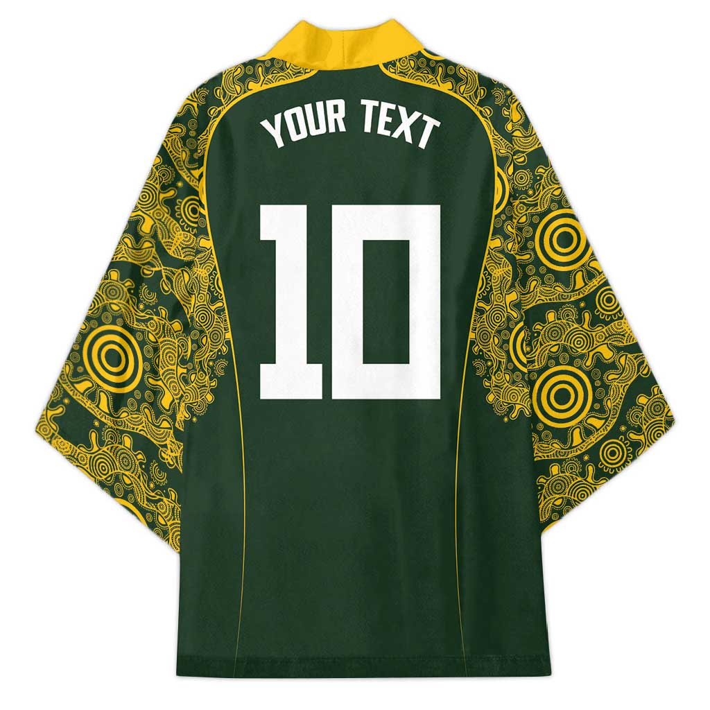 Australia Rugby Custom Kimono Aboriginal Art Sporty Style - Polynesian Pride