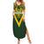 Australia Rugby Custom Summer Maxi Dress Aboriginal Art Sporty Style - Polynesian Pride