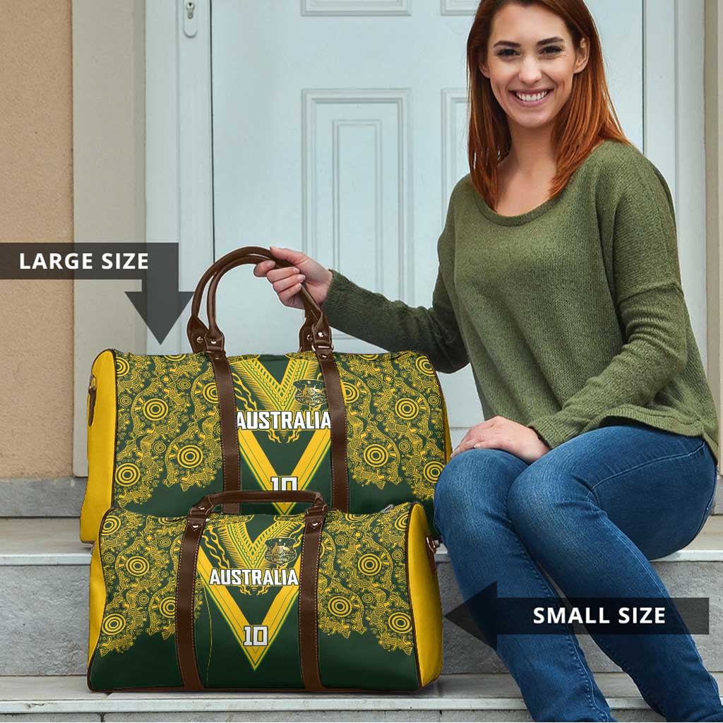 Australia Rugby Custom Travel Bag Aboriginal Art Sporty Style - Polynesian Pride