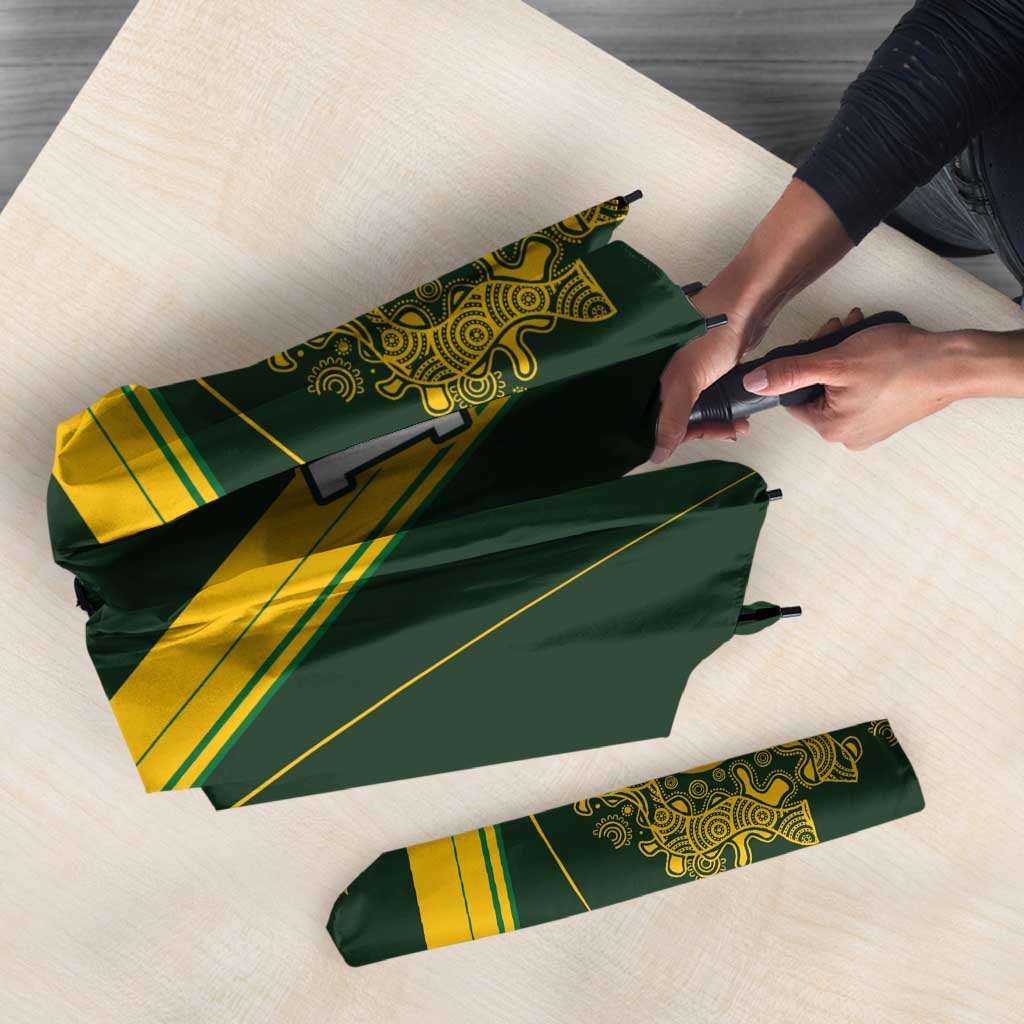 Australia Rugby Custom Umbrella Aboriginal Art Sporty Style - Polynesian Pride
