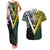 Aotearoa Australia Rugby Custom Couples Matching Tank Maxi Dress and Hawaiian Shirt Maori and Aboriginal Art Sporty Style - Polynesian Pride