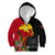 Custom Papua New Guinea Kid Hoodie Birds Of Paradise Mix Tropical Flower Polynesian Pattern LT03 - Polynesian Pride