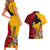 Custom Papua New Guinea Couples Matching Short Sleeve Bodycon Dress and Hawaiian Shirt Birds Of Paradise Mix Tropical Flower Polynesian Pattern LT03 - Polynesian Pride