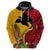 Custom Papua New Guinea Hoodie Birds Of Paradise Mix Tropical Flower Polynesian Pattern LT03 - Polynesian Pride