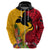 Custom Papua New Guinea Hoodie Birds Of Paradise Mix Tropical Flower Polynesian Pattern LT03 - Polynesian Pride