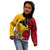 Custom Papua New Guinea Kid Hoodie Birds Of Paradise Mix Tropical Flower Polynesian Pattern LT03 - Polynesian Pride