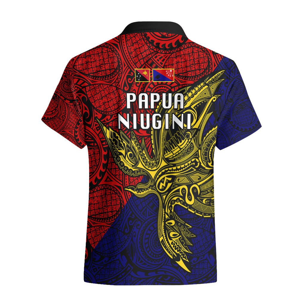 Papua New Guinea Central Province Hawaiian Shirt PNG Birds Of Paradise Polynesian Arty Style LT03 - Polynesian Pride