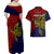 Custom Papua New Guinea Central Province Couples Matching Off Shoulder Maxi Dress and Hawaiian Shirt PNG Birds Of Paradise Polynesian Arty Style LT03 - Polynesian Pride