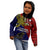 Custom Papua New Guinea Central Province Kid Hoodie PNG Birds Of Paradise Polynesian Arty Style LT03 - Polynesian Pride