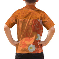 International Day for the Elimination of Violence Against Women Kid Hawaiian Shirt Polynesian Pattern LT03 - Polynesian Pride