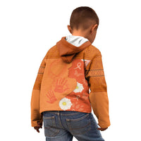 International Day for the Elimination of Violence Against Women Kid Hoodie Polynesian Pattern
