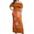 International Day for the Elimination of Violence Against Women Off Shoulder Maxi Dress Polynesian Pattern