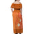 International Day for the Elimination of Violence Against Women Off Shoulder Maxi Dress Polynesian Pattern