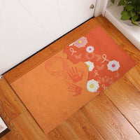 International Day for the Elimination of Violence Against Women Rubber Doormat Polynesian Pattern