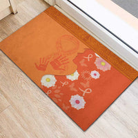 International Day for the Elimination of Violence Against Women Rubber Doormat Polynesian Pattern