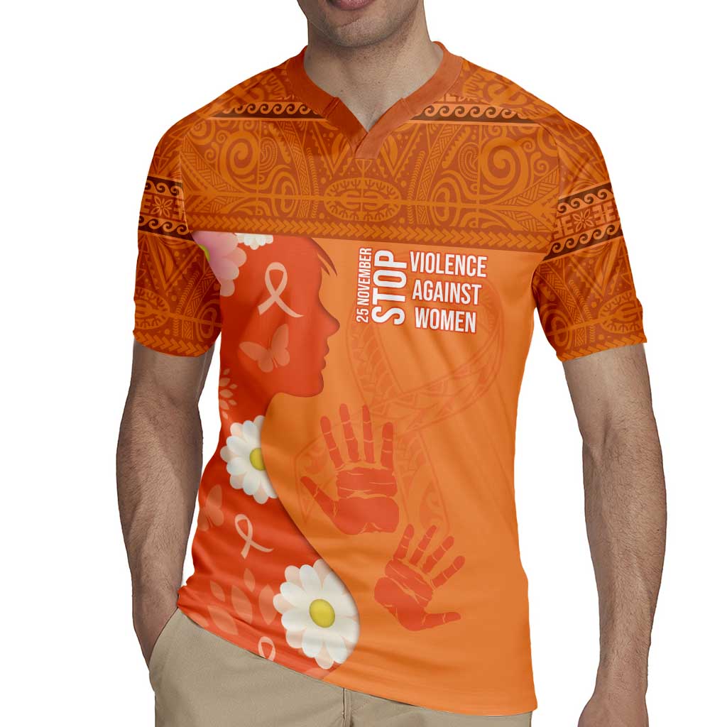 International Day for the Elimination of Violence Against Women Rugby Jersey Polynesian Pattern