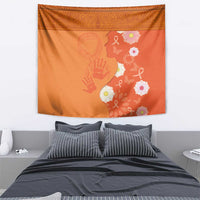 International Day for the Elimination of Violence Against Women Tapestry Polynesian Pattern