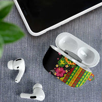 Hawaiian Independence Day AirPods Case Kanaka Maoli Symbols With Tapa Motifs and Tropical Plants - Polynesian Pride