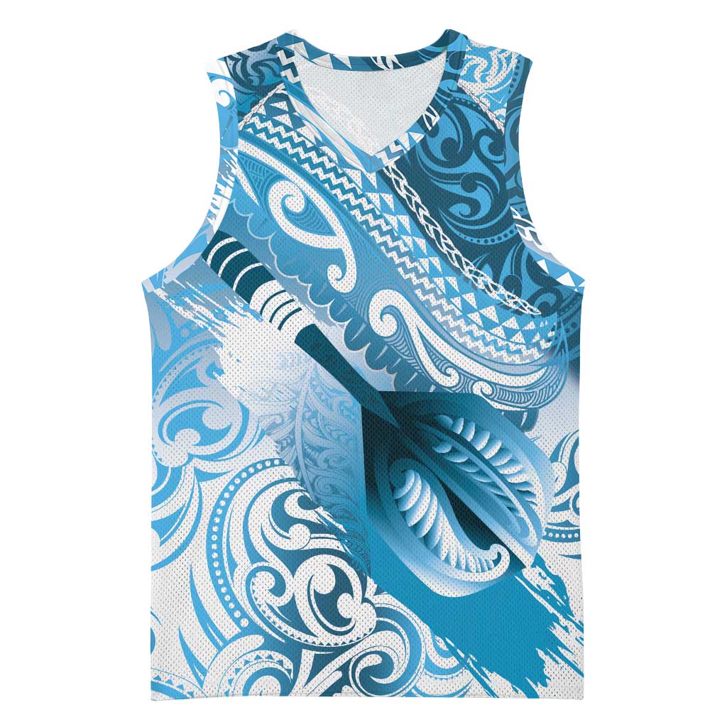 Personalised New Zealand Aotearoa Darts Masters Basketball Jersey Maori Art Tattoo with Tribal Dart Symbol Blue - Polynesian Pride