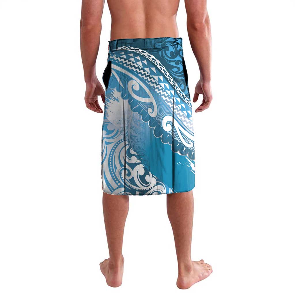 Personalised New Zealand Aotearoa Darts Masters Lavalava Maori Art Tattoo with Tribal Dart Symbol Blue - Polynesian Pride