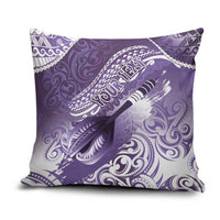 Personalised New Zealand Aotearoa Darts Masters Pillow Cover Maori Art Tattoo with Tribal Dart Symbol Purple LT03 Purple - Polynesian Pride
