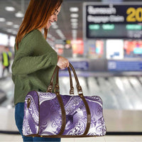 Personalised New Zealand Aotearoa Darts Masters Travel Bag Maori Art Tattoo with Tribal Dart Symbol Purple - Polynesian Pride
