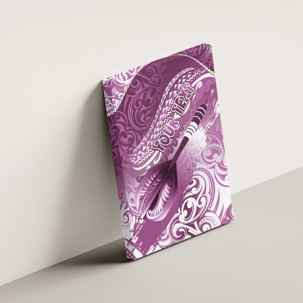 Personalised New Zealand Aotearoa Darts Masters Canvas Wall Art Maori Art Tattoo with Tribal Dart Symbol Pink - Polynesian Pride