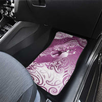 Personalised New Zealand Aotearoa Darts Masters Car Mats Maori Art Tattoo with Tribal Dart Symbol Pink - Polynesian Pride