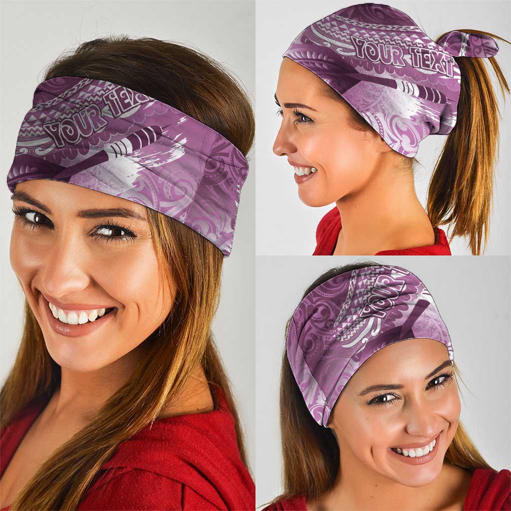 Personalised New Zealand Aotearoa Darts Masters Neck Gaiter Maori Art Tattoo with Tribal Dart Symbol Pink - Polynesian Pride