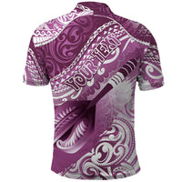 Personalised New Zealand Aotearoa Darts Masters Polo Shirt Maori Art Tattoo with Tribal Dart Symbol Pink - Polynesian Pride