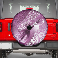 Personalised New Zealand Aotearoa Darts Masters Spare Tire Cover Maori Art Tattoo with Tribal Dart Symbol Pink LT03 - Polynesian Pride