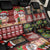 Hawaiian Christmas Back Car Seat Cover - Mele Kalikimaka Island Holiday Vibes - Black Red